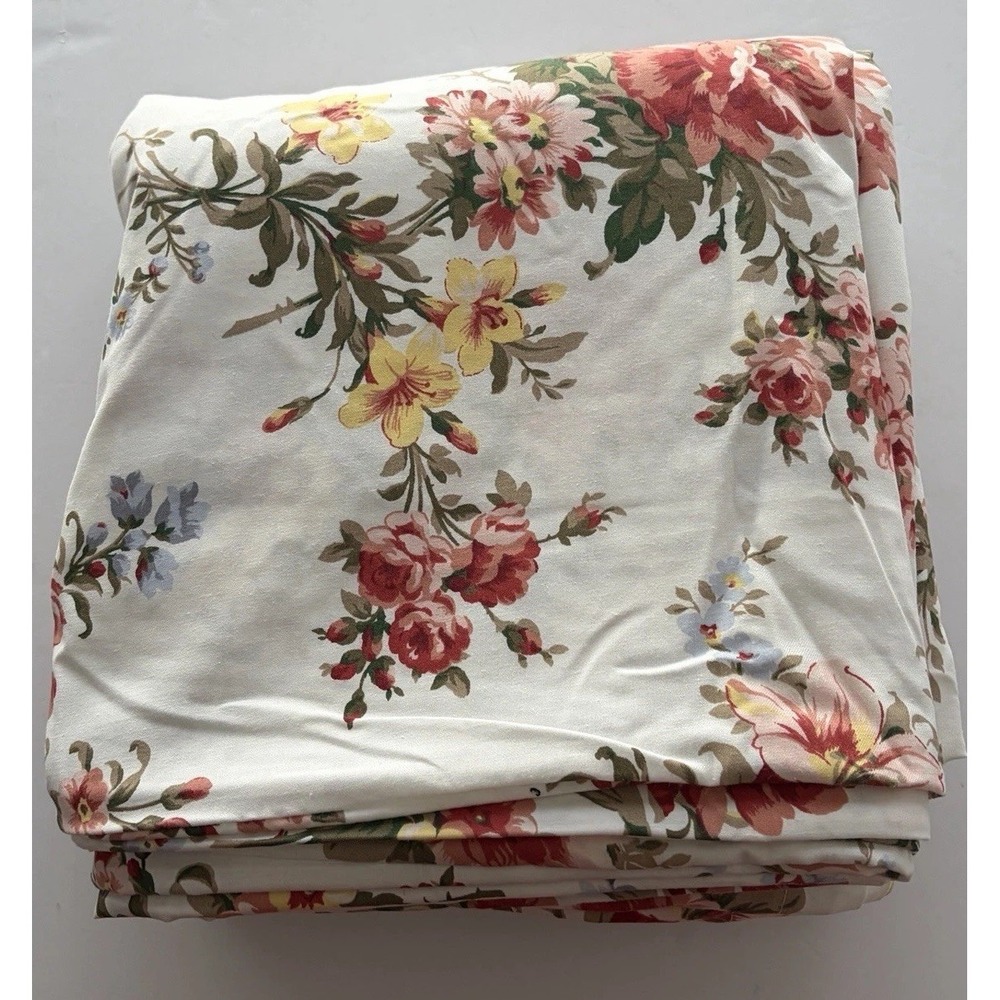 Ralph Lauren Petticoat Floral Roses Duvet Cover King RARE French Country